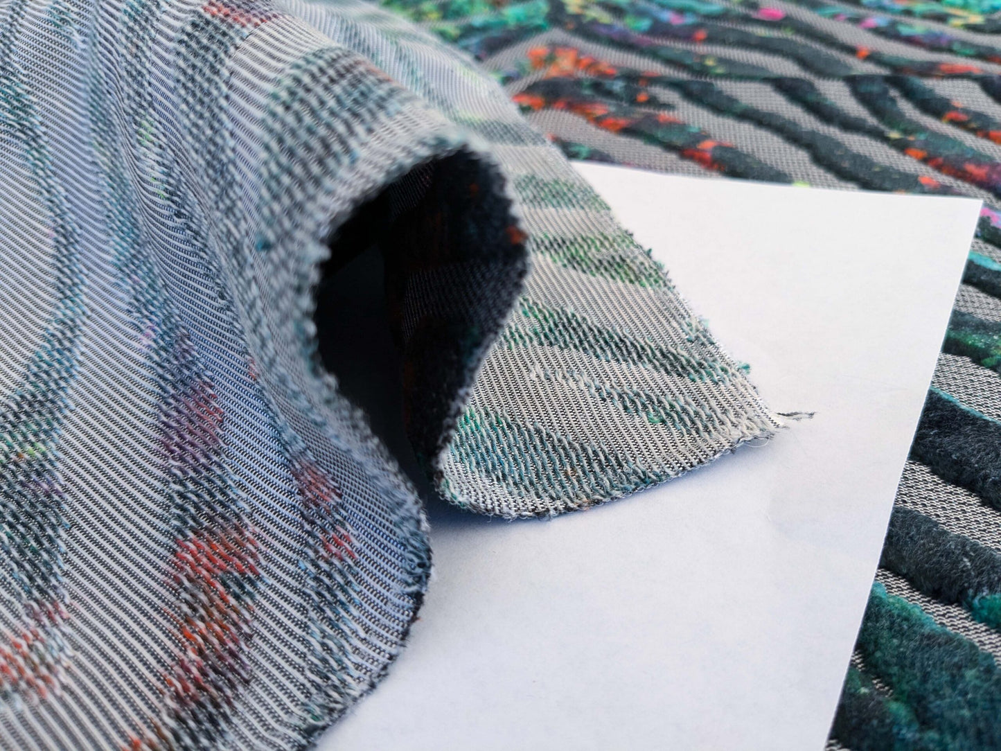 9 EV50 27" x 27" Scalamandre Square Aldeco Wisteria Velvet Dramatic Forest Green Black Gray Chevron