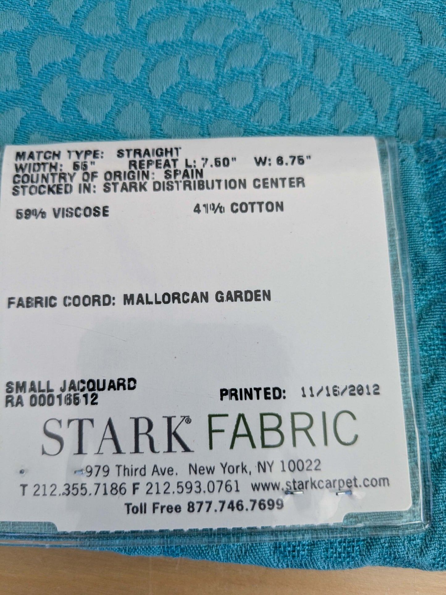 10 EV50 26" x 26" Scalamandre Old World Weavers Chrysanth Turquoise Blue Plains Texture Floral Small Jacquard