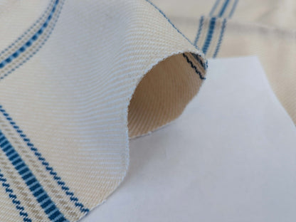 12 EV50 25" x 27" Scalamandre Square Fonthill Rhumba Blues White Heavy Wool Cotton Plaid MSRP USD 264/Y