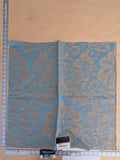 16 EV50 25" x 25" Scalamandre Lelievre Coppelia Capri Blue Brown Large Jacquard