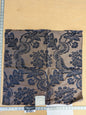 17 EV50 23" x 26"Scalamandre Lelievre Paris Valencay – Le Nuit Silk Damask Blue Floral