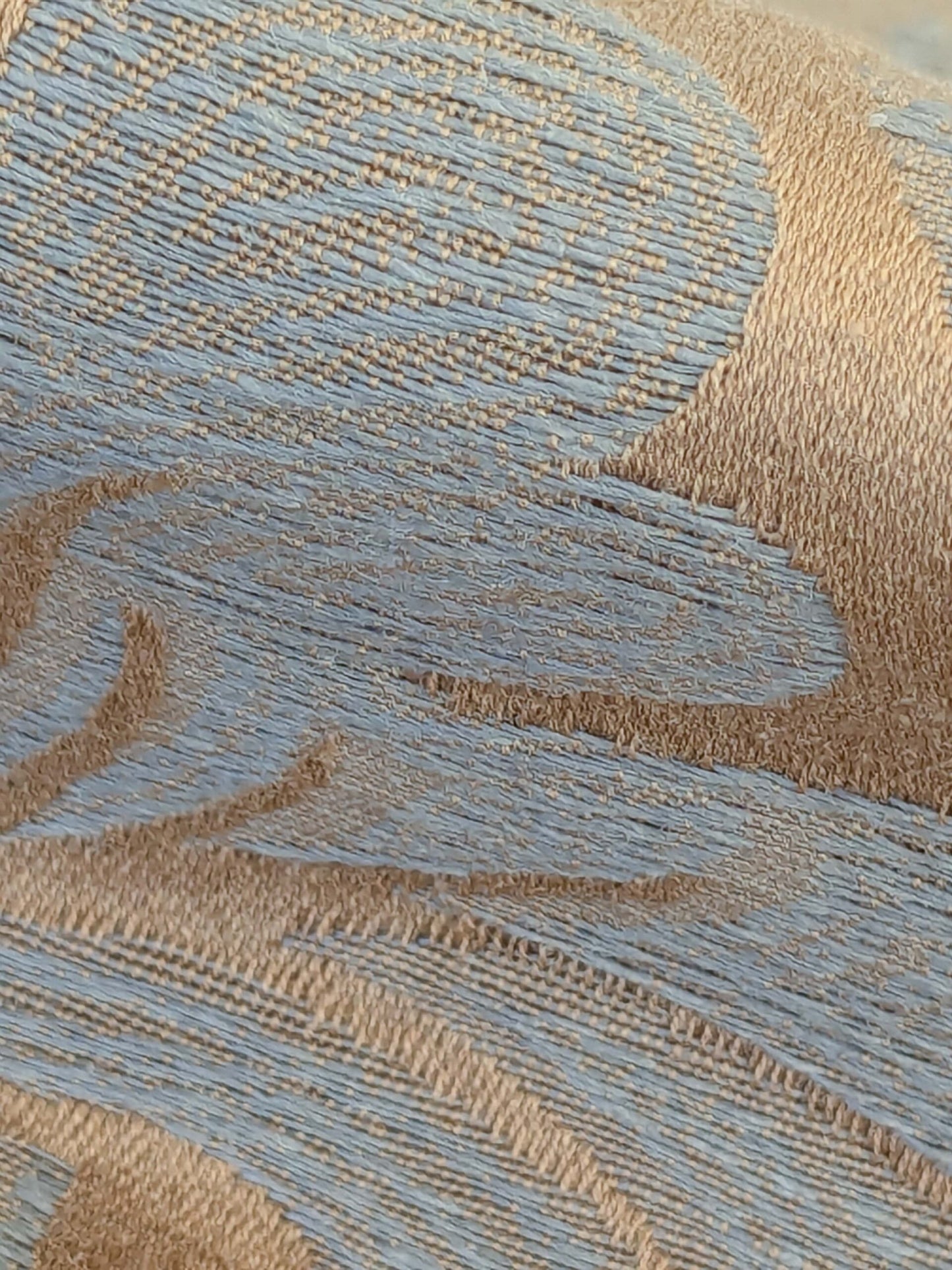 18 EV50 25" x 25" Scalamandre Lelievre Coppelia Tabac Gray Brown Large Jacquard