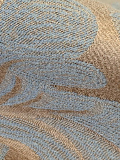 18 EV50 25" x 25" Scalamandre Lelievre Coppelia Tabac Gray Brown Large Jacquard