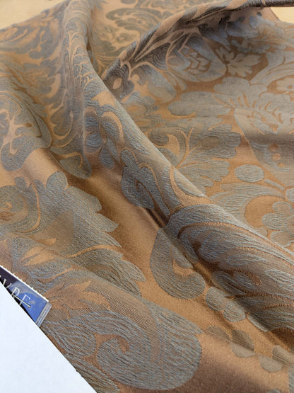 18 EV50 25" x 25" Scalamandre Lelievre Coppelia Tabac Gray Brown Large Jacquard