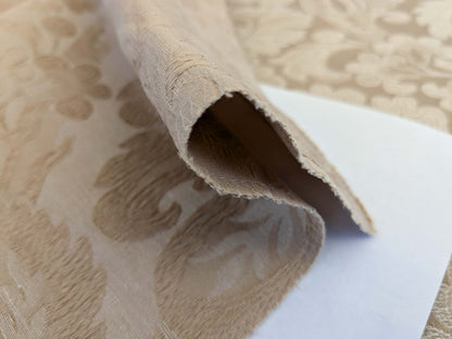 19 EV50 25" x 25" Scalamandre Lelievre Coppelia Sable Beige Large Jacquard