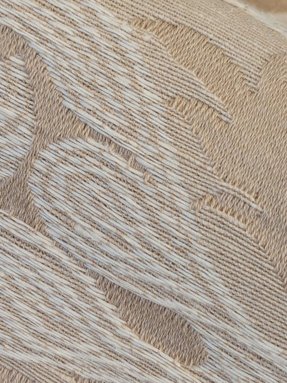 19 EV50 25" x 25" Scalamandre Lelievre Coppelia Sable Beige Large Jacquard