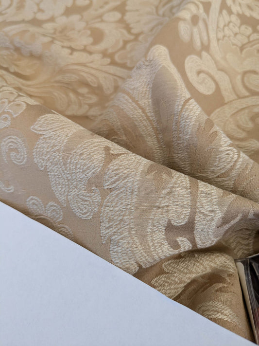 19 EV50 25" x 25" Scalamandre Lelievre Coppelia Sable Beige Large Jacquard