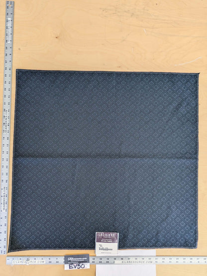 23 EV50 26" x 27" Scalamandre Lelievre Paris Nero Noir Black Polyester Small Scale Texture