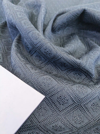 23 EV50 26" x 27" Scalamandre Lelievre Paris Nero Noir Black Polyester Small Scale Texture