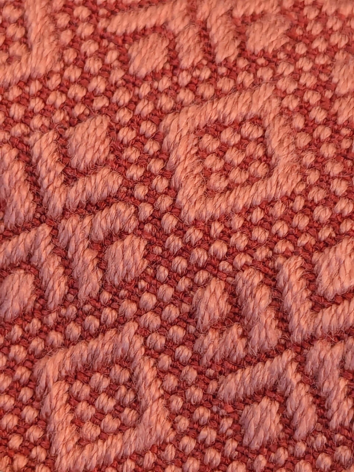 24 EV50 15" x 26" Scalamandre Lelievre Paris Colibre Poterie Red Small Jacquard Texture Viscose