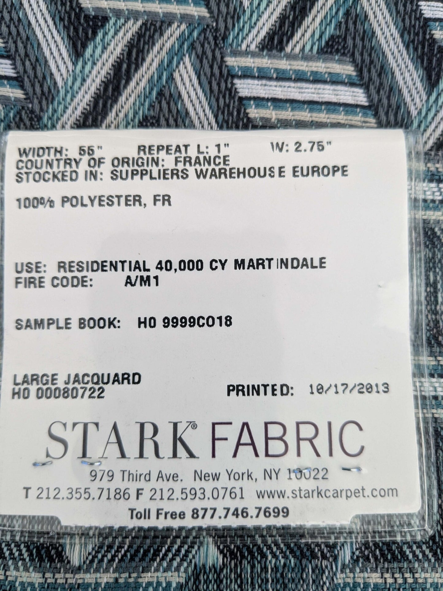 32 EV50 26" x 27" Scalamandre Lelievre Paris Tribu Lichen Large Jacquard Black Gray Polyester Geometric Graphic MSRP USD576/y