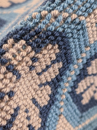 34 EV50 18" x 24" Scalamandre Colony Xi’an Blue Souffle Chinoiserie Diamond Ogee Geometric MSRP USD 598/y