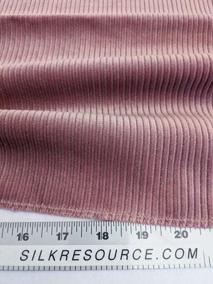 35 EV50 25" x 27" Scalamandre Lelievre Paris Riga M1 Tamaris Purple Velvet Polyester Stripe Ottoman