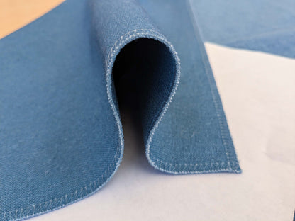 36 EV50 25" x 27" Scalamandre Lelievre Paris Smart Marin Velvet Solid Blue Polyester