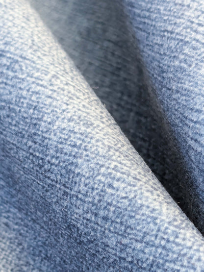 36 EV50 25" x 27" Scalamandre Lelievre Paris Smart Marin Velvet Solid Blue Polyester