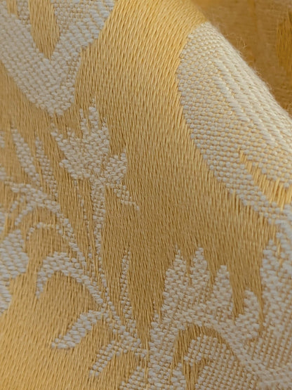 40 EV50 24" x 25" Scalamandre Tassinari &amp; Chatel Les Rubans Or Stripe Yellow White