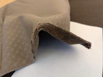 42 EV50 26" x 27" Scalamandre Colony Roma Argo Canestrino Elefante Brown Cotton Velvet Lattice Small Scale MSRP USD380/y