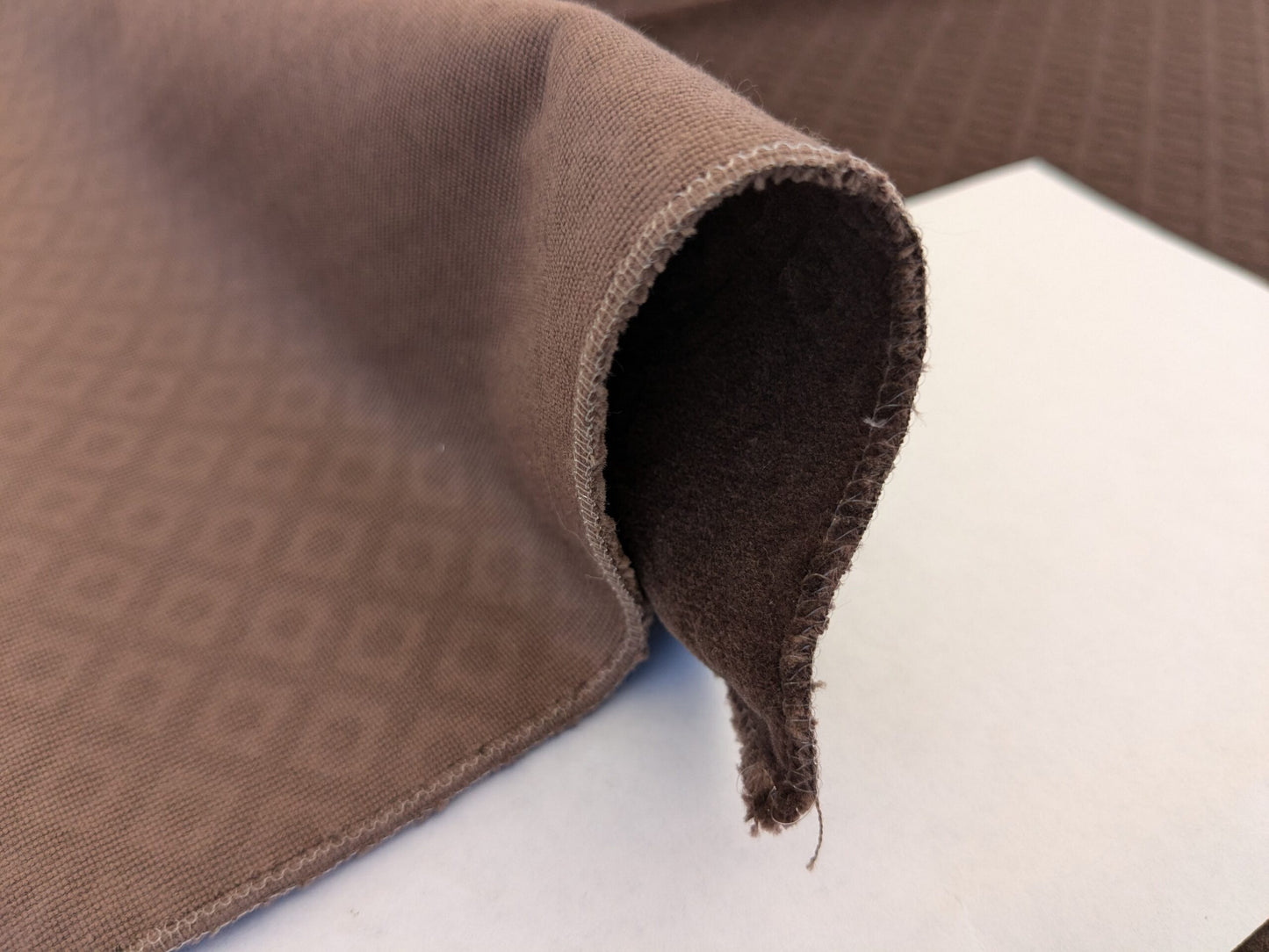 43 EV50 26" x 27" Scalamandre Colony Roma Argo Trellis Cacao Deep Brown Velvet Small Scale