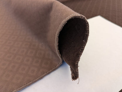 43 EV50 26" x 27" Scalamandre Colony Roma Argo Trellis Cacao Deep Brown Velvet Small Scale