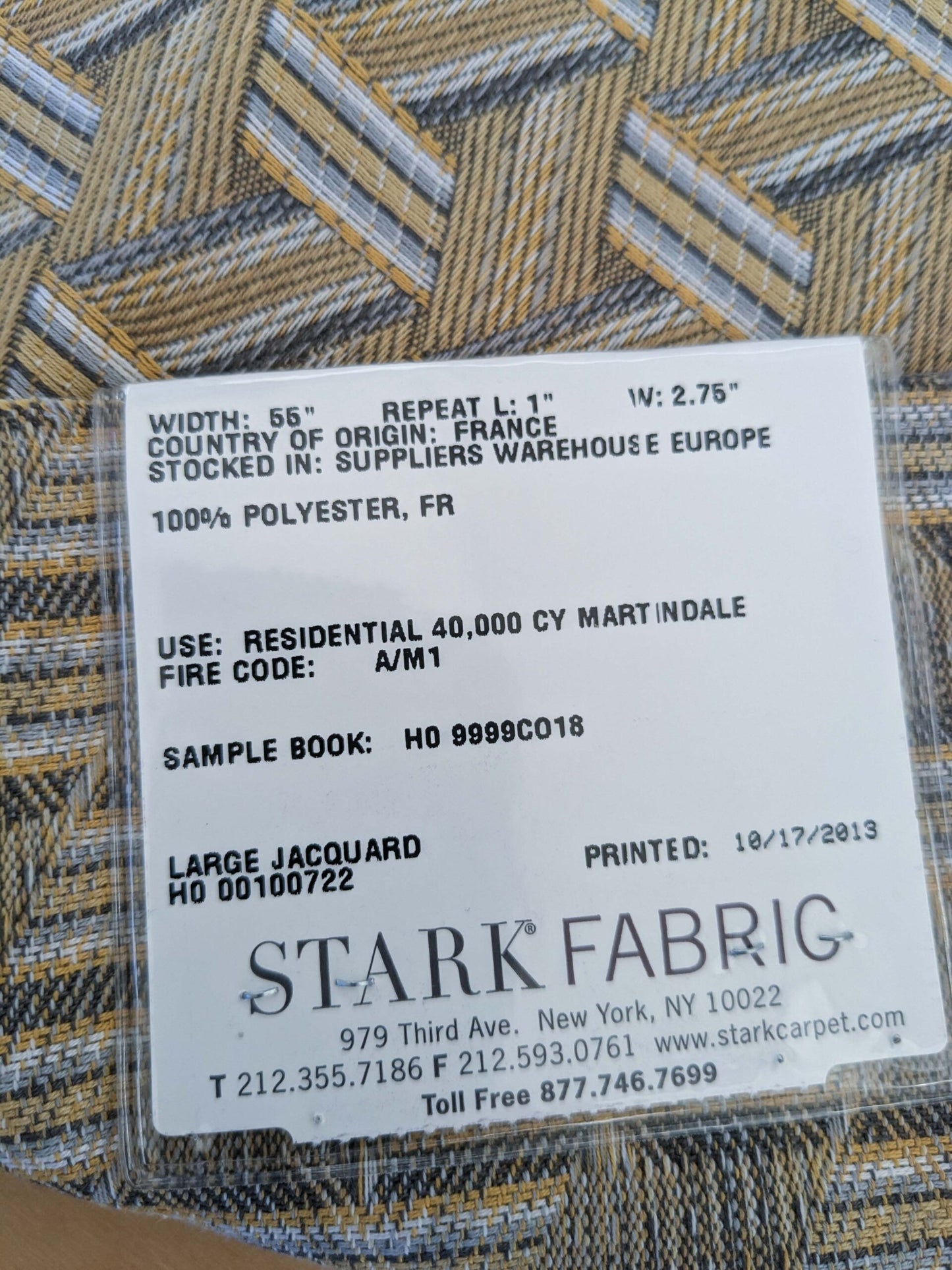 49 EV50 25" x 28" Scalamandre Lelievre Paris Tribu Paille Large Jacquard Light Yellow Polyester Geometric Graphic MSRP USD576/y