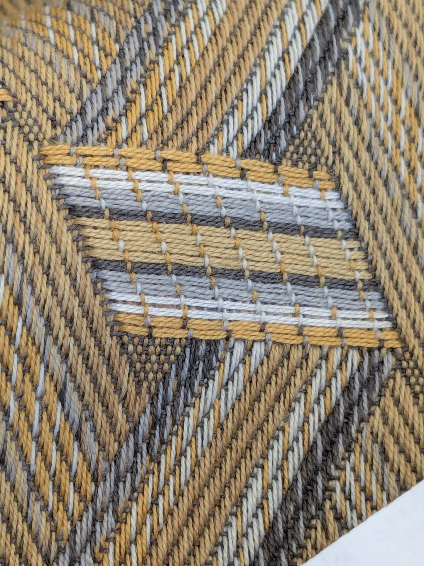 49 EV50 25" x 28" Scalamandre Lelievre Paris Tribu Paille Large Jacquard Light Yellow Polyester Geometric Graphic MSRP USD576/y