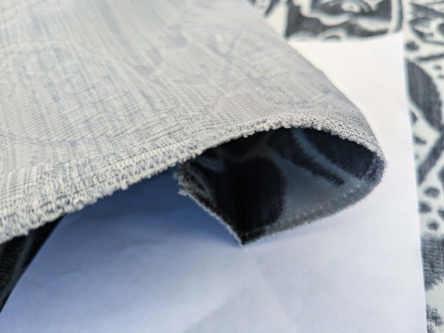 51 EV50 27" x 26" Scalamandre Square Old World Weavers Silk Welwyn Pewter Cut Velvet MSRP USD 2332/y