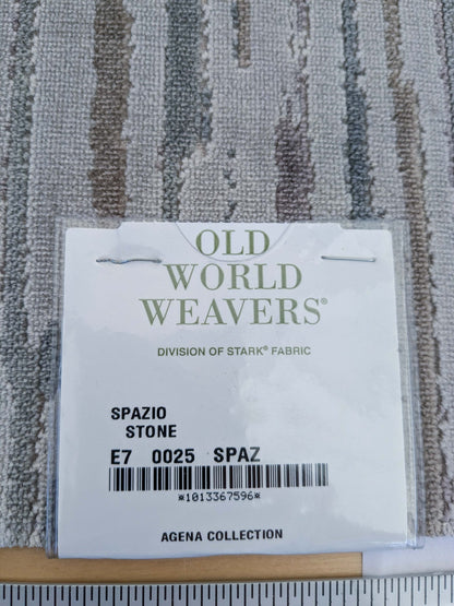 53 EV50 26" x 27" Scalamandre Old World Weavers Spazio Stone Gray Velvet Abstract Gray