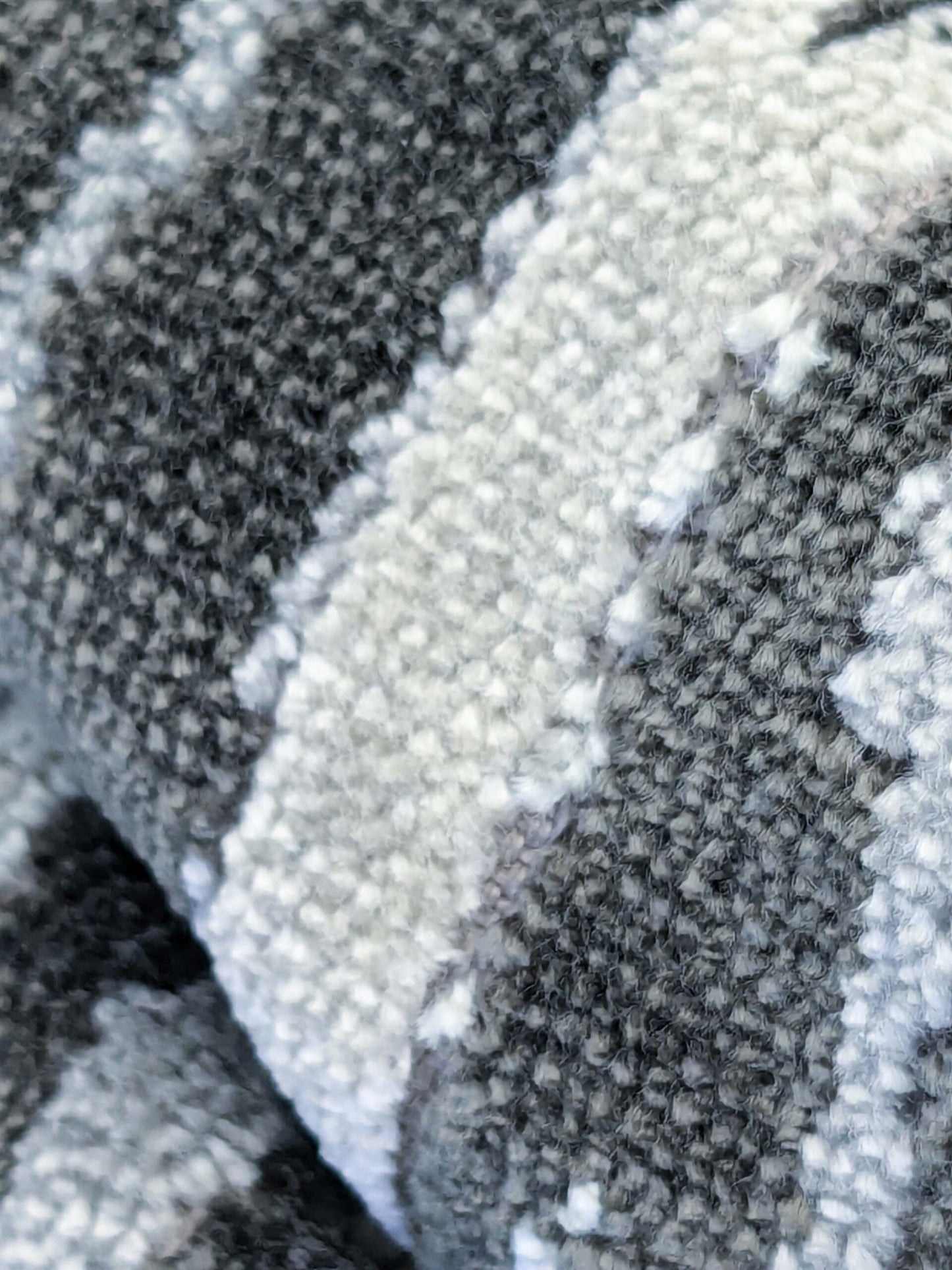 54 EV50 26" x 27" Scalamandre Old World Weavers Spazio Forest Black White Velvet Abstract