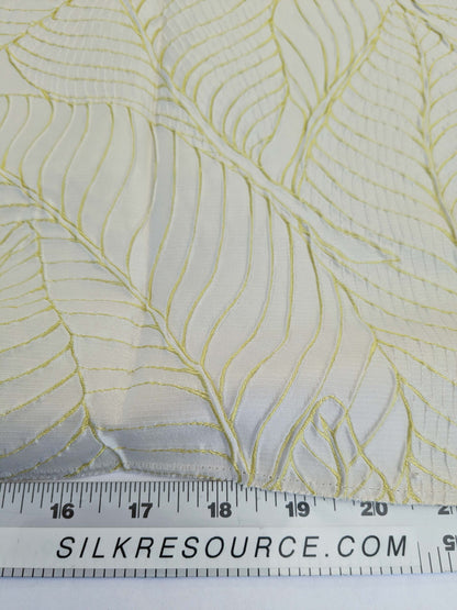 56 EV50 26" x 25" Scalamandre Silk Square Sagamore Hill Pear Green Botanical Foliage MSRP USD 492/Y