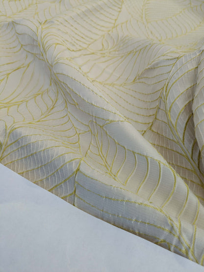 56 EV50 26" x 25" Scalamandre Silk Square Sagamore Hill Pear Green Botanical Foliage MSRP USD 492/Y