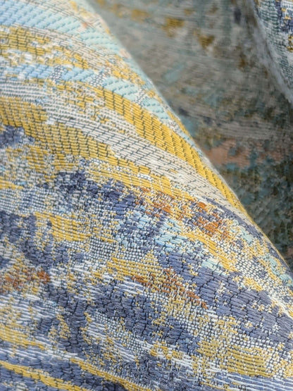 58 EV50 36" x 26"  Scalamandre Old World Weavers CERES Opal Abstract Ombre Blue MSRP USD270/y