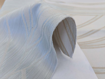 59 EV50 25" x 24" Scalamandre Lelievre Paris Duomo M1 Nacre White Jacquard Abstract Polyester MSRP USD554/y