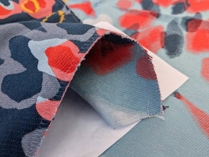 61 EV50 36" x 24" Scalamandre Lelievre Paris Bali-Le Aurore Floral White Yellow Blue Reversible