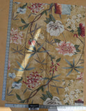 62 EV50 34" x 26" Scalamandre Lelievre Printemps De Chine OR Yellow Gold Floral Tree Foliage Botanical