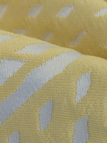 64 EV50 24" x 27" Scalamandre Lelievre Paris Baccara M1 Citrine Polyester Yellow Diamond Small Scale