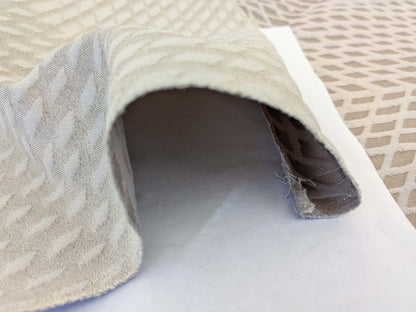 65 EV50 24" x 27" Scalamandre Lelievre Paris Baccara M1 Ciment Polyester Gray Diamond Small Scale