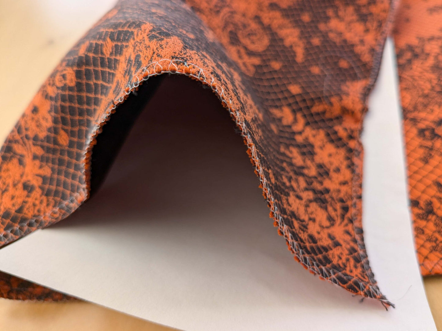 66 EV50 24" x 27" Lelievre Paris Casino Minium Cotton Orange Black Large Jacquard Botanical Floral MSRP USD300+/y