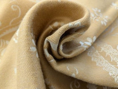 67 EV50 26" x 27" Scalamandre Old World Weavers Sonoma Oak Sunbrella Outdoor Yellow Botanical Foliage Scroll MSRP USD224/y