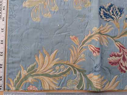 69 EV50 27" x 26" Scalamandre Old World Weavers Viviana Powder Blue Viscose Floral Botanical MSRP USD 328/Y