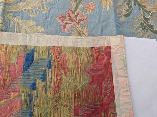 69 EV50 27" x 26" Scalamandre Old World Weavers Viviana Powder Blue Viscose Floral Botanical MSRP USD 328/Y