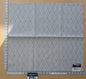 70 EV50 23" x 26"Scalamandre Lelievre Paris Vacoa Brume Gray White Diamond Ogee Viscose MSRP USD354/y