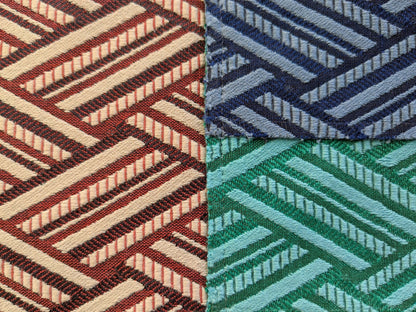 71 EV50 26" x 33"Scalamandre Lelievre Paris Vacoa Tomette Red White Diamond Ogee Viscose MSRP USD354/y