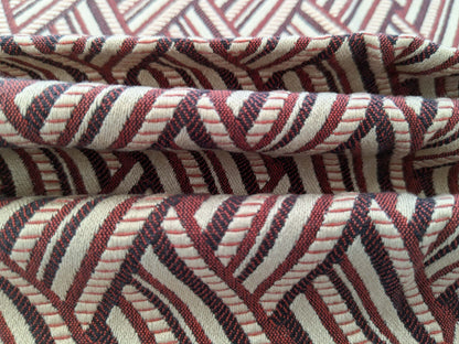 71 EV50 26" x 33"Scalamandre Lelievre Paris Vacoa Tomette Red White Diamond Ogee Viscose MSRP USD354/y