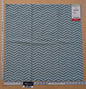 73 EV50 26" x 27"Scalamandre Grey Watkins Brushed Chevron Turquoise Blue Green Cotton Jacquard Herringbone Reversible MSRP USD 188/Y
