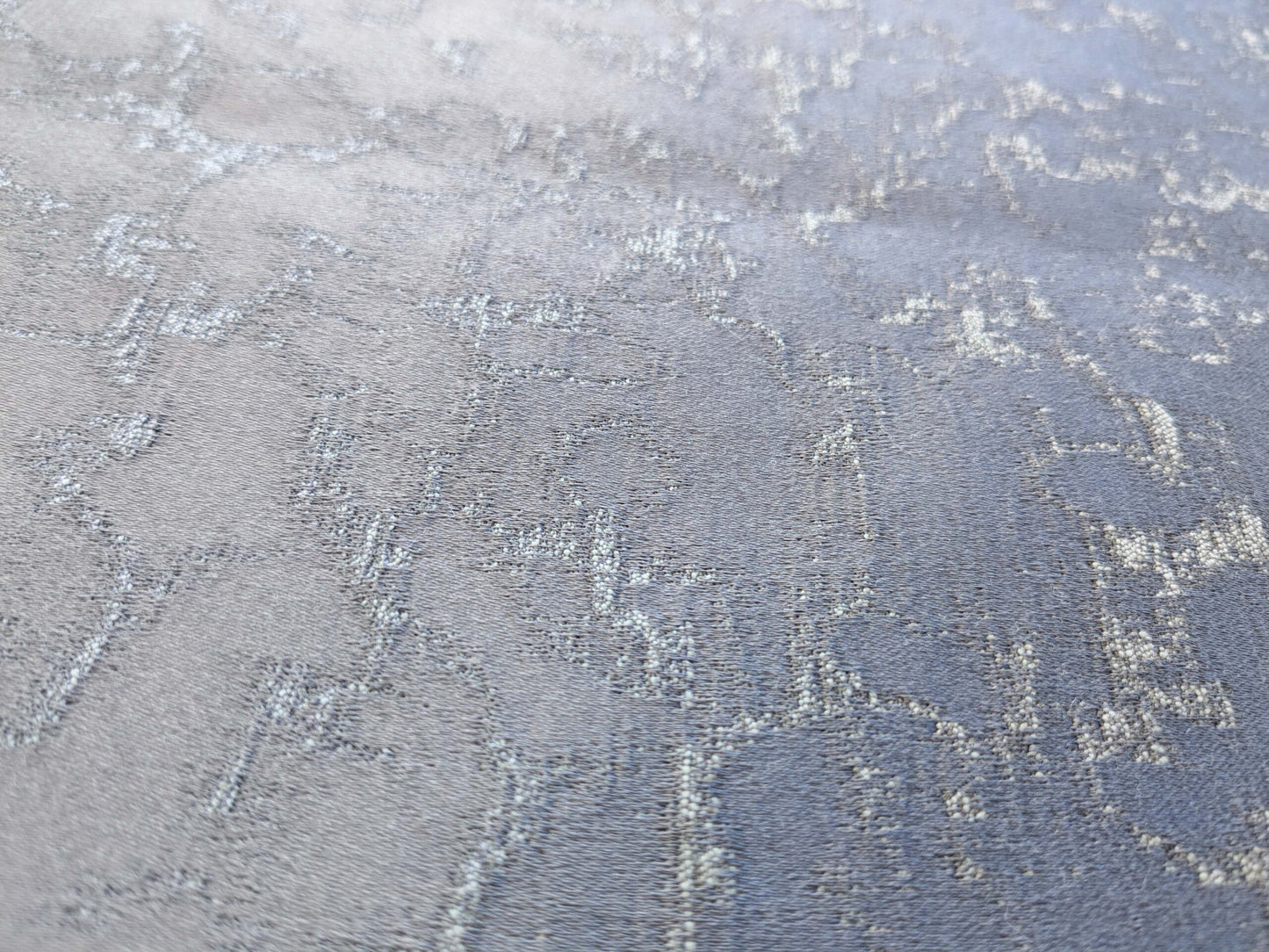 76 EV50 27" x 28" Scalamandre Aldeco Misty Brownish on Gray Abstract Small Jacquard