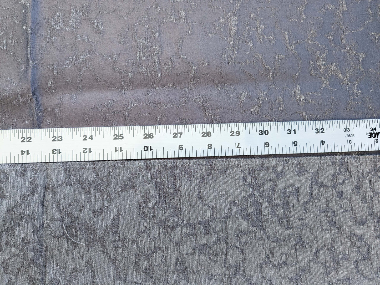 76 EV50 27" x 28" Scalamandre Aldeco Misty Brownish on Gray Abstract Small Jacquard