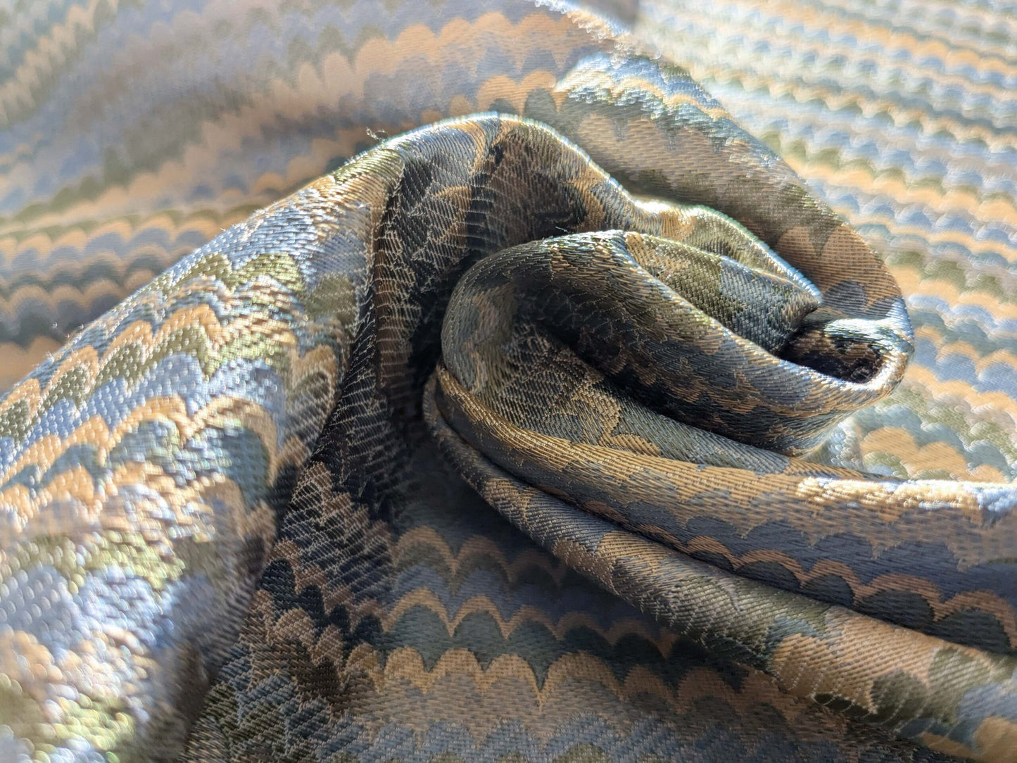 77 EV50 27" x 26" Scalamandre End Paper Caribbean Glamorous Marbled Paper MSRP USD 378/y