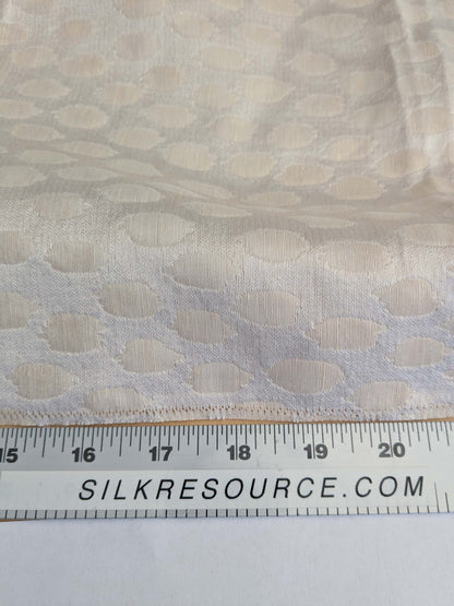 78 EV50 Square Scalamandre Savanna Off White Sheer Small Scale Dot Circle MSRP USD 300+/y