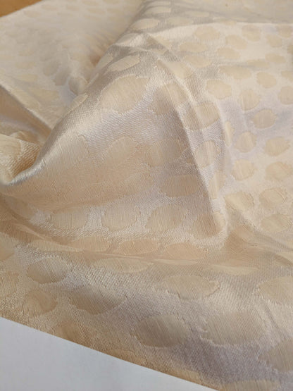 78 EV50 Square Scalamandre Savanna Off White Sheer Small Scale Dot Circle MSRP USD 300+/y