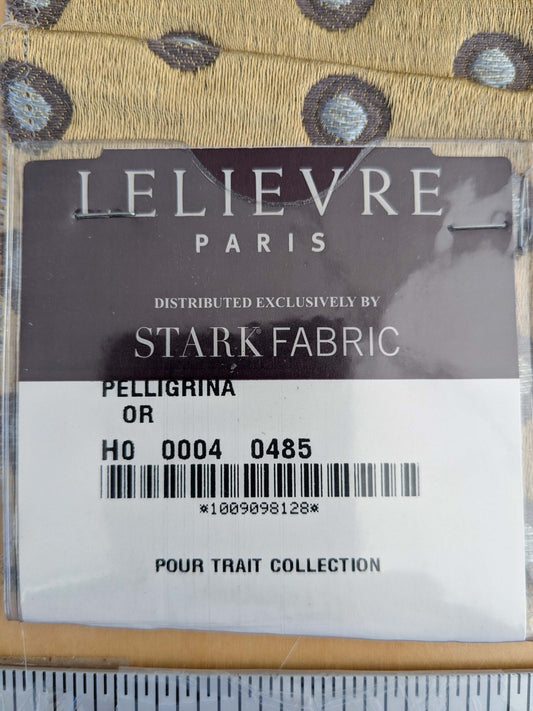 79 EV50 26" x 27"  Square Scalamandre Lelievre Paris Pelligrina Or Yellow Gray Blue Dot Circle Small Scale MSRP USD 300+/y